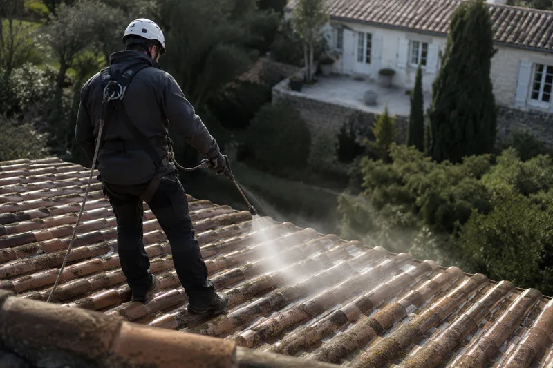 Traitement hydrofuge de toiture